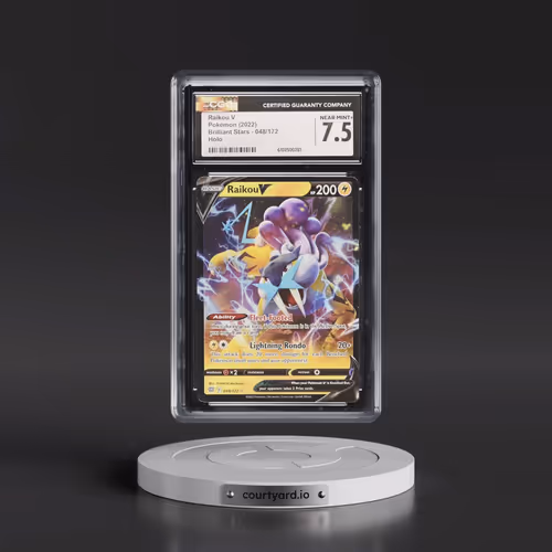 2022 Brilliant Stars #048/172 Raikou V - Holo (CGC 7.5 NM+)