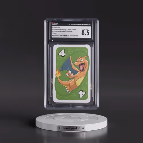 2021 Pokémon Pocket UNO (2021 Pocket Monsters Back) #4 Charizard - Green (CGC 8.5 NM-MT+)