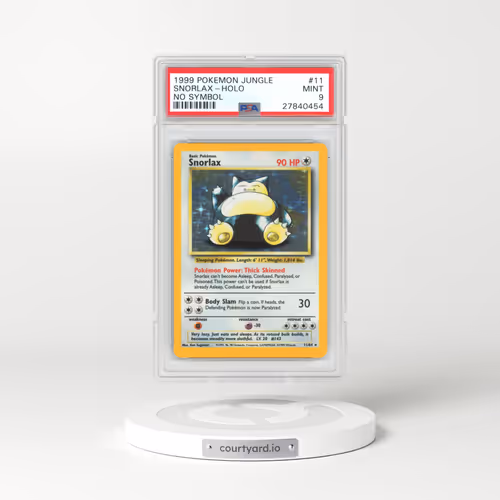 1999 Jungle #11 Snorlax - Holo No Symbol (PSA 9 MINT)
