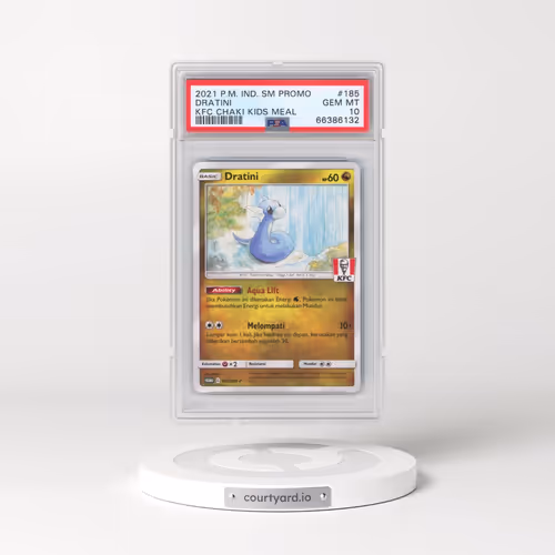 2021 Pokémon SM Promo #185 Dratini - Kfc Chaki Kids Meal (PSA 10 GEM MINT)