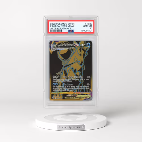 2022 Pokémon Sword & Shield Astral Radiance #TG29 Ice Rider Calyrex Vmax - Full Art (PSA 10 GEM MINT)
