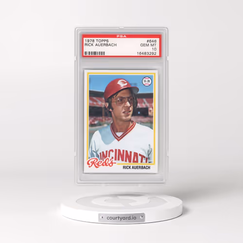 1978 Topps #646 Rick Auerbach (PSA 10 GEM MINT)