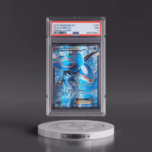2015 Pokémon XY Primal Clash #148 Kyogre EX - Holo Full Art (PSA 7 NM)