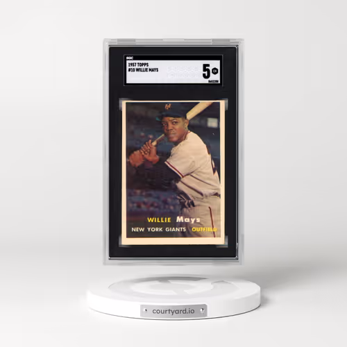 1957 Topps #10 Willie Mays (SGC 5 EX)