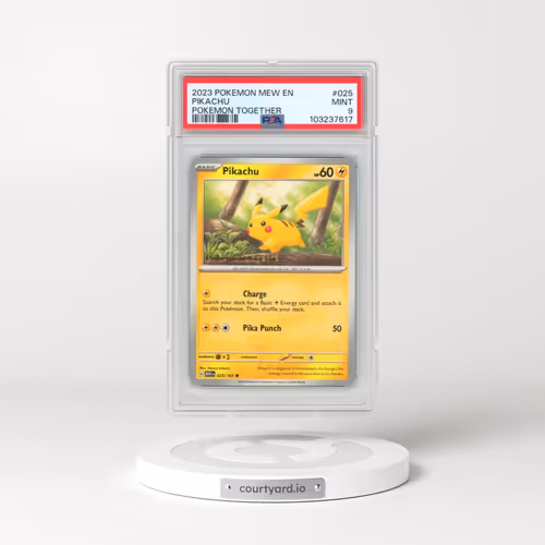 2023 Pokémon Mew EN-151 #025 Pikachu - Poke Post Pop-Up Experience Exclusive (PSA 9 MINT)