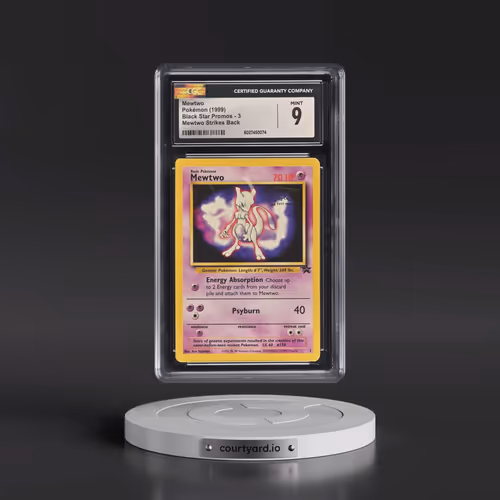 1999 Black Star Promos #3 Mewtwo - Mewtwo Strikes Back (CGC 9 MINT)
