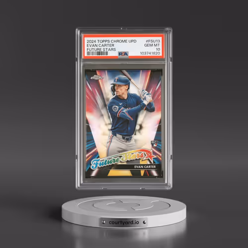2024 Topps Chrome Update Future Stars #FSU13 Evan Carter (PSA 10 GEM MINT)