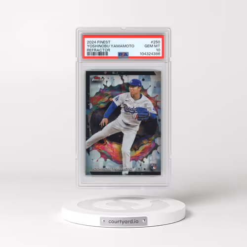 2024 Topps Finest #250 Yoshinobu Yamamoto - Refractor (PSA 10 GEM MINT)