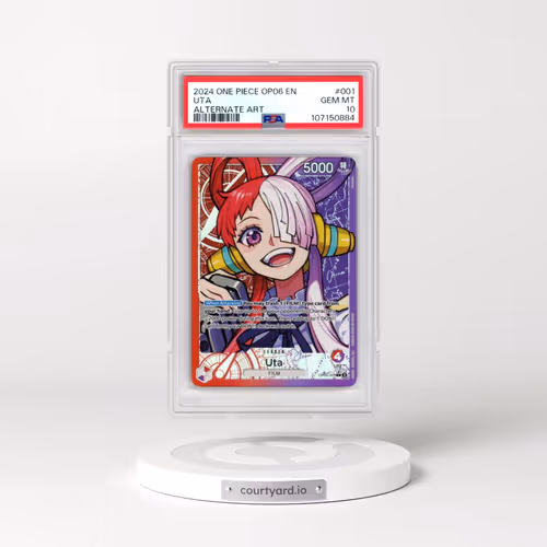 2024 One Piece OP06-Wings of the Captain #001 Uta - Alternate Art (PSA 10 GEM MINT)