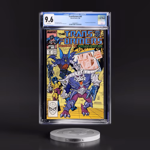 Transformers #40 CGC 9.6 White Pages (Marvel Comics, 5/88) - Universal