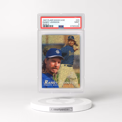 1997 Flair Showcase #20 Randy Johnson - Row 0 (PSA 9 MINT)