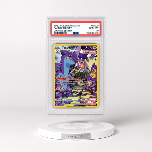 2023 Pokémon Sword and Shield Crown Zenith #GG09 Toxtricity - Full Art (PSA 10 GEM MINT)