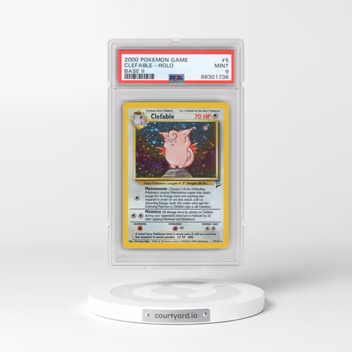 2000 Pokémon Game Base II #5 Clefable - Holo (PSA 9 MINT)