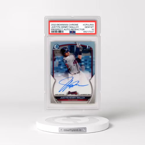 2023 Bowman Chrome Prospect Autographs #CPAJMA Justyn-Henry Malloy - Refractor (PSA 10 GEM MINT)