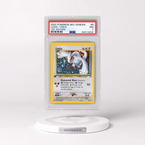 2000 Pokémon Neo Genesis #9 Lugia - 1st Edition Holo (PSA 7 NM)