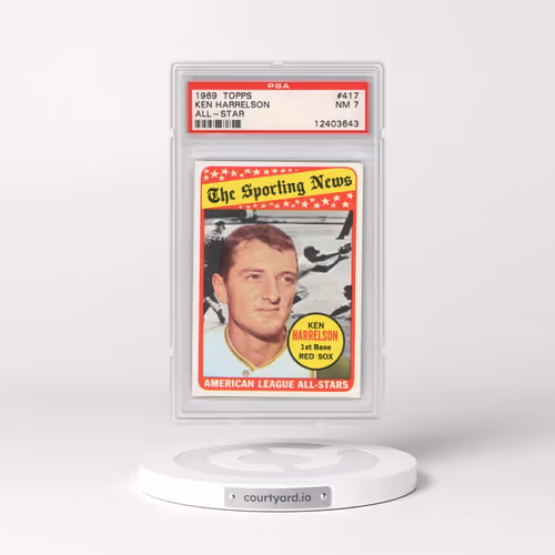 1969 Topps #417 Ken Harrelson - All-Star (PSA 7 NM)