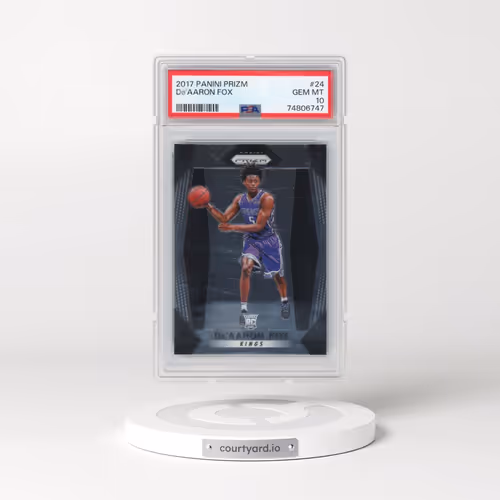 2017 Panini Prizm #24 DE'Aaron Fox (PSA 10 GEM MINT)