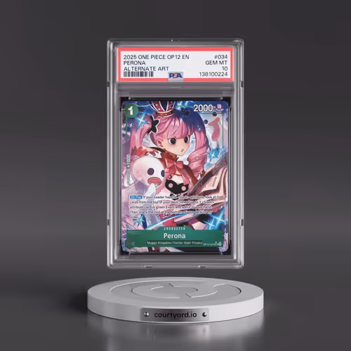 2025 One Piece OP12-Legacy of the Master #034 Perona - Alternate Art (PSA 10 GEM MINT)
