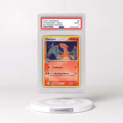 2007 Pokémon EX Power Keepers #6 Charizard - Holo (PSA 9 MINT)