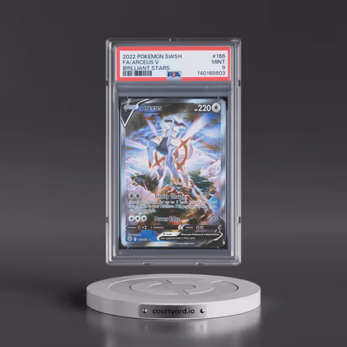 2022 Pokémon Sword & Shield Brilliant Stars #166 Arceus V - Holo Full Art (PSA 9 MINT)