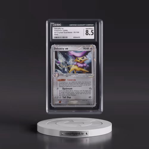 2006 EX Crystal Guardians #91/100 Delcatty ex - Holo (CGC 8.5 NM-MT+)