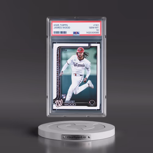 2025 Topps #181 James Wood (PSA 10 GEM MINT)