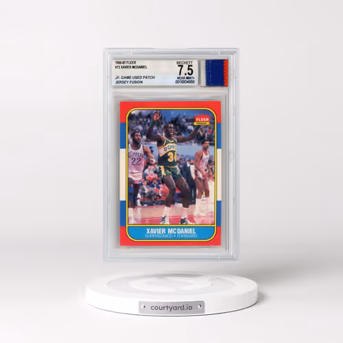 1986 Fleer #72 Xavier McDaniel (BGS 7.5 NM+)