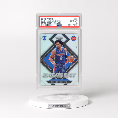 2021 Panini Prizm Emergent #22 Cade Cunningham - Silver (PSA 10 GEM MINT)