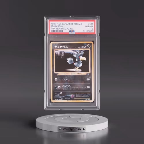 1999 Pokémon Promo Pro Trainer Mag #198 Murkrow (PSA 8 NM-MT)