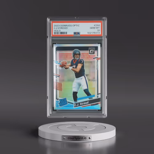 2023 Panini Donruss Optic #244 CJ Stroud - Holo (PSA 10 GEM MINT)
