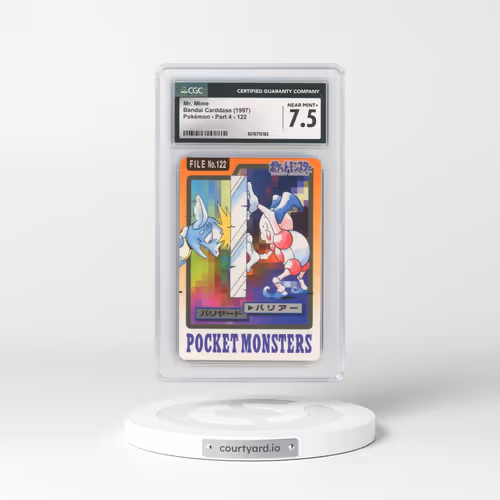 1997 (Pocket Monsters on Bottom) Part 4 #122 Mr. Mime (CGC 7.5 NM+)