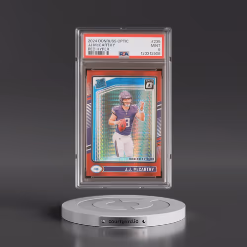 2024 Panini Donruss Optic #235 JJ McCarthy - Red Hyper (PSA 9 MINT)