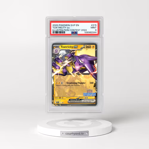 2025 Pokémon Svp EN-SV Black Star Promo #215 Toxtricity EX - Holo Illustration Contest 2024 (PSA 9 M