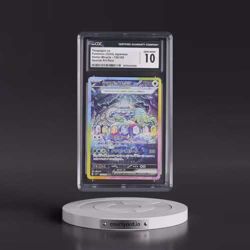 2024 Stellar Miracle #130/102 Terapagos ex - Super Art Rare Holo (CGC 10 GEM MINT)