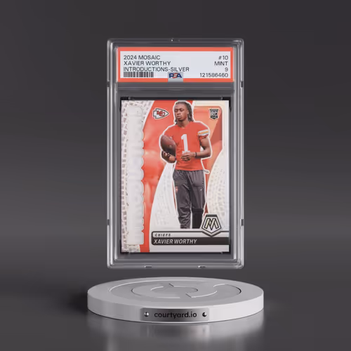 2024 Panini Mosaic Introductions #10 Xavier Worthy - Silver (PSA 9 MINT)