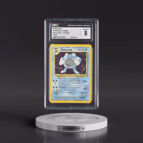 1999 Base Set #13/102 Poliwrath - Holo (CGC 8 NM-MT)