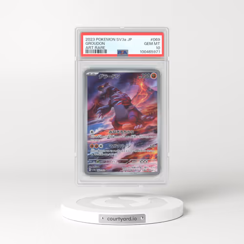 2023 Pokémon Sv3a-Raging Surf #069 Groudon - Art Rare (PSA 10 GEM MINT)