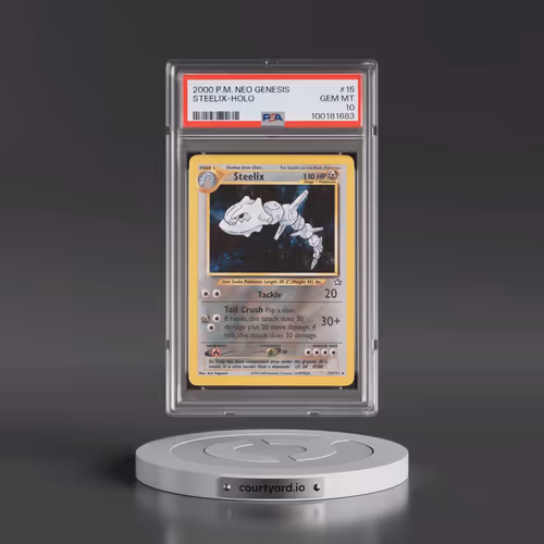 2000 Pokémon Neo Genesis #15 Steelix - Holo (PSA 10 GEM MINT)