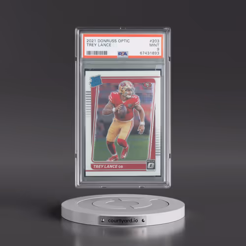 2021 Panini Donruss Optic #203 Trey Lance (PSA 9 MINT)