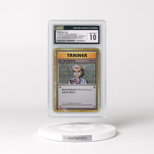 2023 Trading Card Game Classic - CLF, CLL, CLK #027/032 Professor Oak - Charizard & Ho-Oh ex Deck - CLL Holo (CGC 10 GEM MINT)