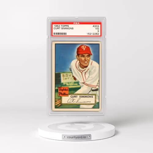 1952 Topps #203 Curt Simmons (PSA 3 VG)