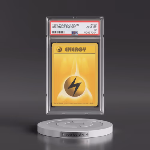 1999 Pokémon Game #100 Lightning Energy (PSA 10 GEM MINT)