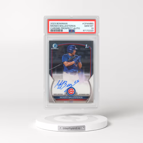 2023 Bowman Chrome Prospect Autographs #CPAMBS Moises Ballesteros (PSA 10 GEM MINT)