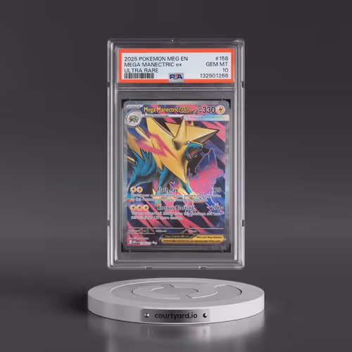 2025 Pokémon Meg EN-Mega Evolution #158 Mega Manectric EX - Holo Ultra Rare (PSA 10 GEM MINT)