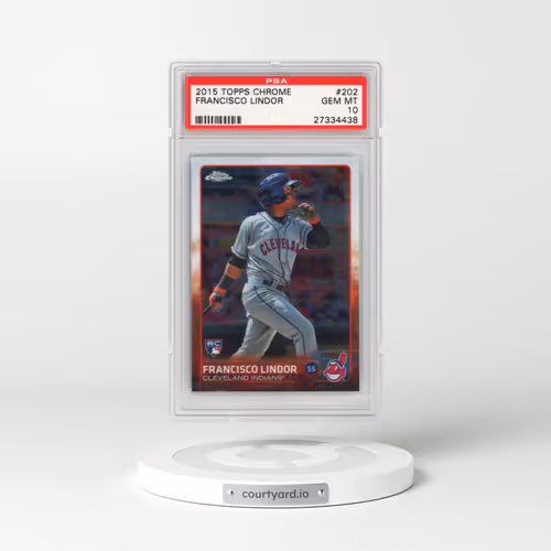 2015 Topps Chrome #202 Francisco Lindor (PSA 10 GEM MINT)
