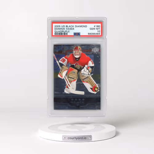 2005 Upper Deck Black Diamond #180 Dominik Hasek - Quadruple (PSA 10 GEM MINT)