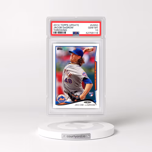 2014 Topps Update #US50 Jacob DeGrom - Throwing (PSA 10 GEM MINT)