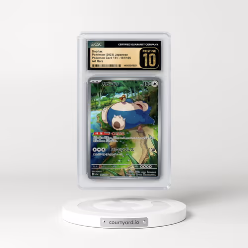 2023 Pokémon Card 151 #181/165 Snorlax - Art Rare (CGC 10 PRISTINE)