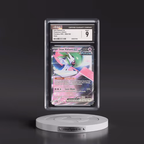 2023 Pokémon Par EN-Paradox Rift #089 Iron Valiant EX - Holo (CGC 9 MINT)