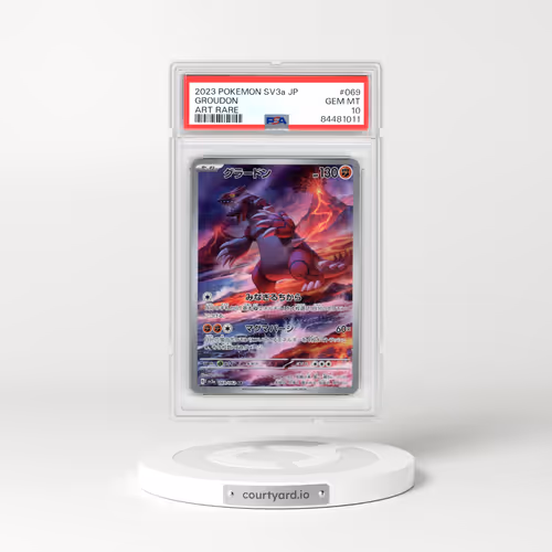 2023 Pokémon Sv3a-Raging Surf #069 Groudon - Art Rare (PSA 10 GEM MINT)